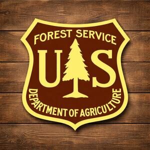 US Forest Service Department of Agriculture Sign National Forest Park